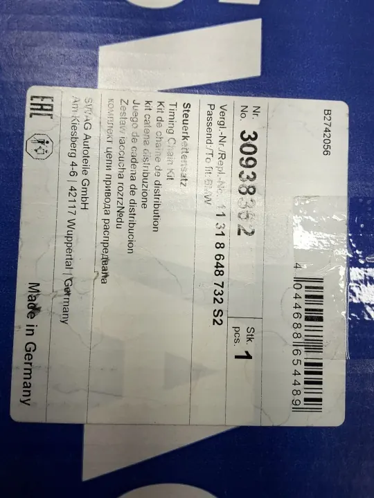 Jakoketjun kiristin OEM 30938362 BMW 3-sarja image 6