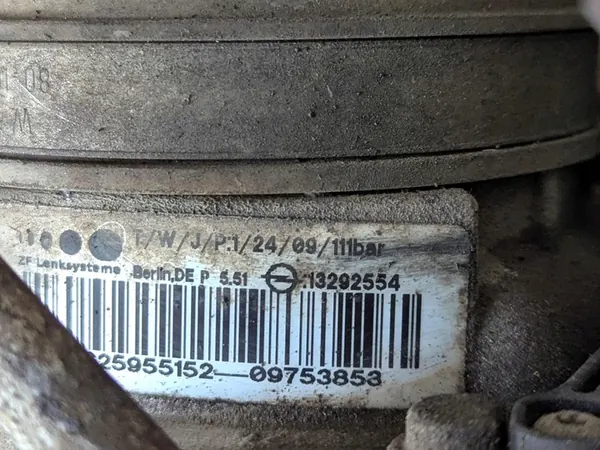 Bomba de direção eletrohidráulica Opel Astra H 2009 13292554 image 5