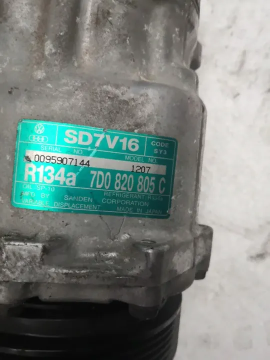 Compressore Aria Condizionata Volkswagen 7D0820805C image 3