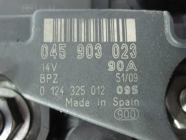 Vaihtovirtageneraattori FABIA POLO IV 1.4 TDI 0707 045903023 image 8