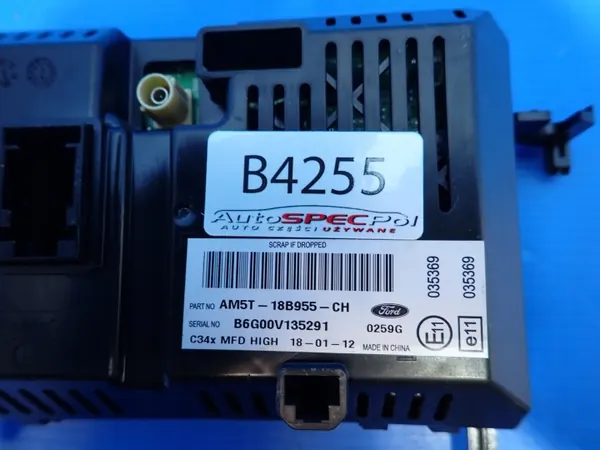 Ford OE AM5T-18B955-CH Radio Display - Begagnad image 4