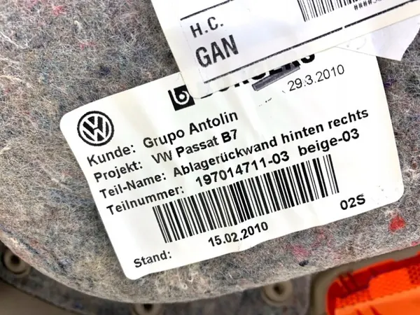 OEM LORK-2065-294 Ovipeite Oikea Taka VW Passat B7 image 5