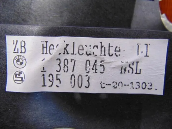 BMW E36 Sedan Vänster Bakljus 1387045 image 6