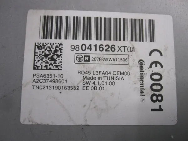 Rádio Citroen C3 Picasso OEM 98041626XT01 Leitor CD image 7