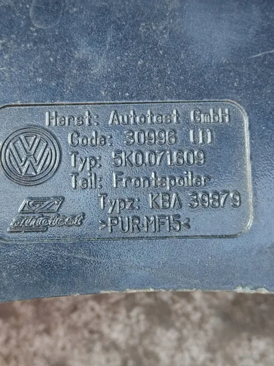 Revestimento de para-choque dianteiro Volkswagen Golf VI 30996111 image 3