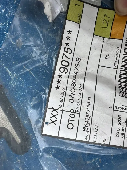 Montagem Reforço Audi OEM 8W0804473B Usado image 3