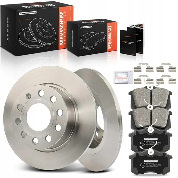 Discos de Freio Frankberg BRR18646-FC + Pastilhas BPD340L0-FC image 1