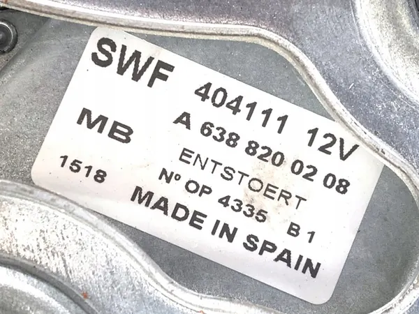 Heckwischermotor Mercedes W639 1997-2003 A6388200208 image 4