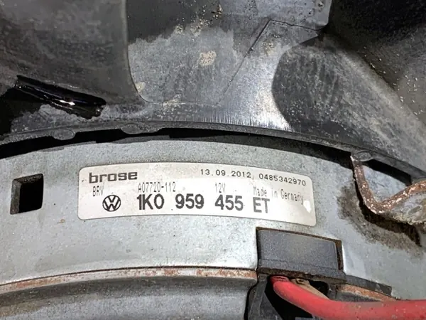 AC-fläkt OEM 1K0959455ET för VW Passat B7 2.0 image 4
