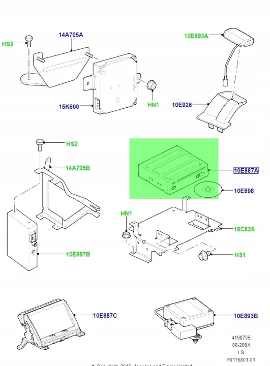 OEM YIB500023 Navigointi-DVD-soitin Discovery 3:lle image 6