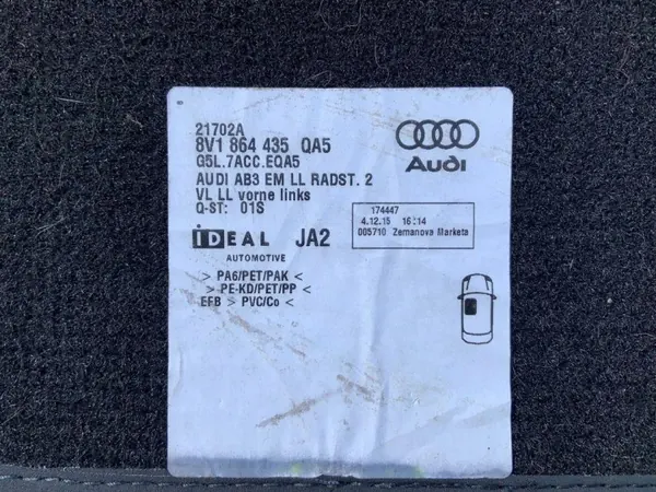 Audi Q5 SQ5 Teppichsatz OEM 8V1864435 - Gebraucht image 3