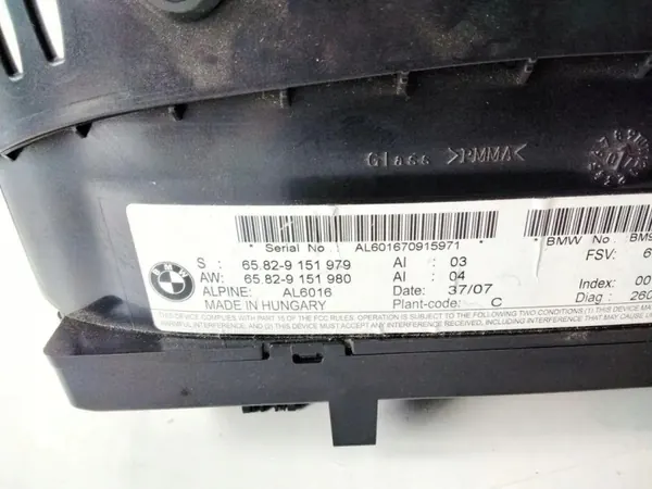 BMW 3 E90 Navigationsbildschirm OEM 9151979 - Gebraucht image 3