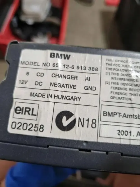 BMW OE CD-Wechsler OEM 6913388 für 5er E39 image 3