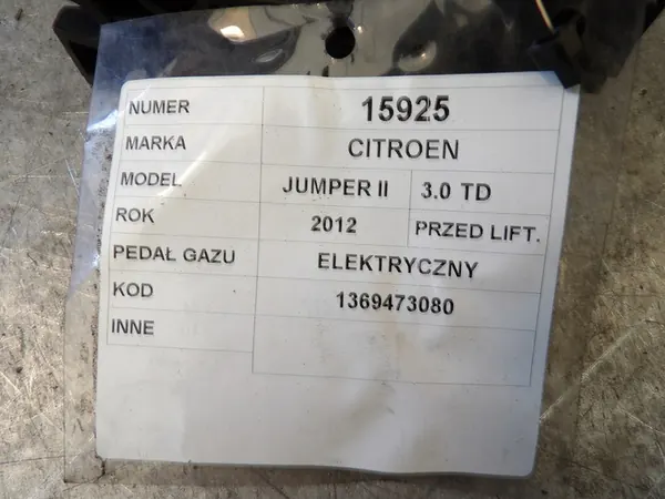 JUMPER 2.2 HDI Gaspedal Potentiometer image 4