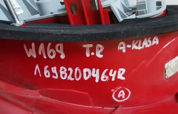 MERCEDES W169 A-KLASA LÁMPARA TRASERA DERECHA A1698200464R image 4