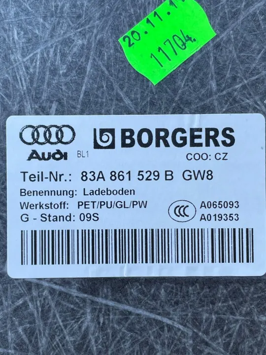 Piso de bagageira Audi Q3 83A OEM 83A861529B 2019-2024 image 7