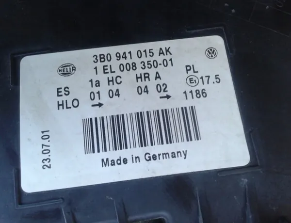 Farol esquerdo dianteiro OEM 3B0941015AK para VW Passat B5 image 7
