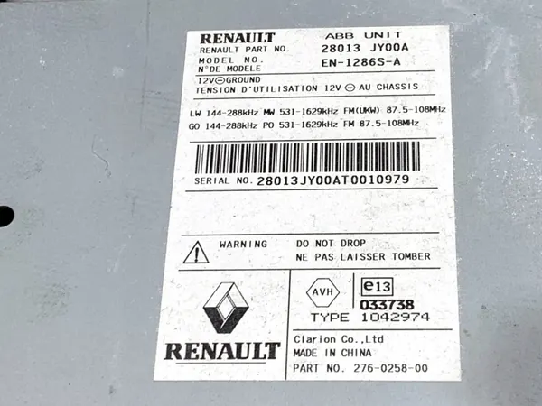 Radio Navigation Renault Koleos I 28013-JY00A image 4
