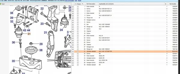 Soporte de motor Saab 9-5 B205 B235 5239140 image 6