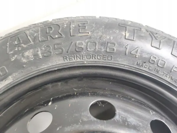Stalen reservewiel Fiat 500 Panda Punto Lancia 135/80 R14 image 4