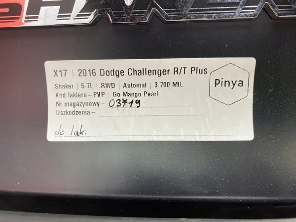 Kit de filtre à air Shaker Dodge Challenger 2015+ OEM image 8