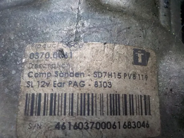 Kit Ar Condicionado VW Crafter OEM SD7H15PPVB - Usado image 4