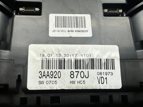 3AA920870J Uhr Tachometer Volkswagen Passat B7 image 8