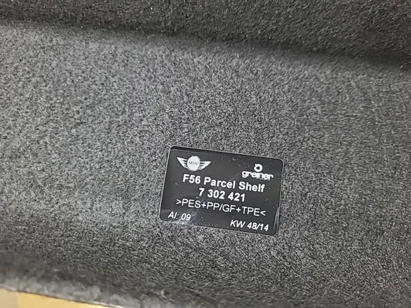OEM 7302421 Tavaratilan hylly Mini Countryman R60 2014 image 5