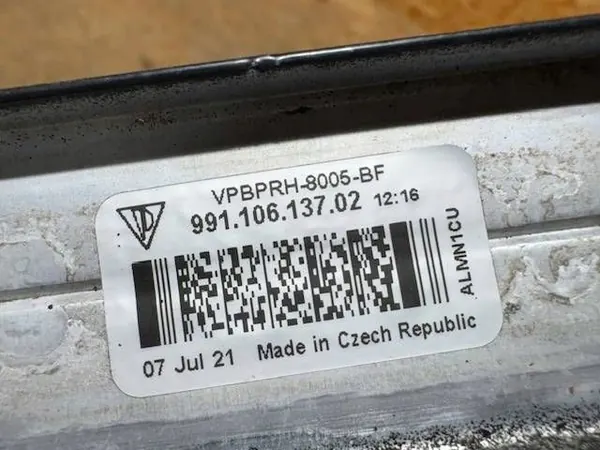Waterkoeler Porsche Carrera 911 991 99110613702 image 3
