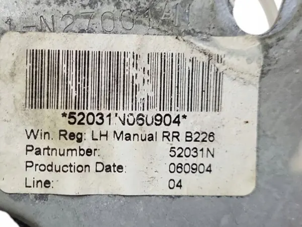 Regulador manual janela OEM 52031N esquerda traseira Ford Fusion image 4