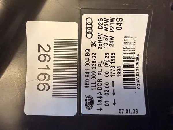 Rechtes Scheinwerfer Audi A8 D3 Lift BI Xenon 4E0941030BR image 2