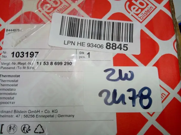 Termostato Febi Bilstein OEM 103197 - Usado image 7