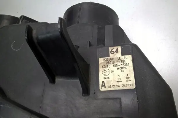 Vasen ajovalo Nissan Almera N16 OEM 26010-BN704 image 8
