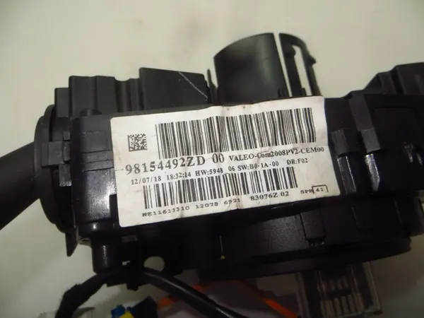 Schakelassemblage Peugeot 308 II T9 onder stuur OEM image 6