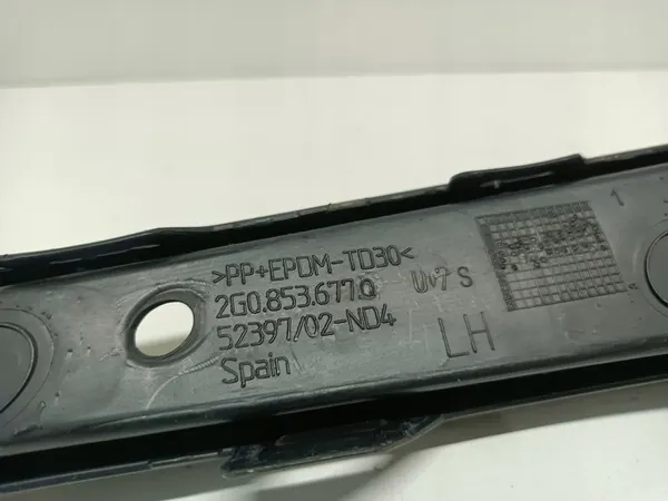 Griglia paraurti anteriore sinistra VW POLO 6 2G0853677Q image 3