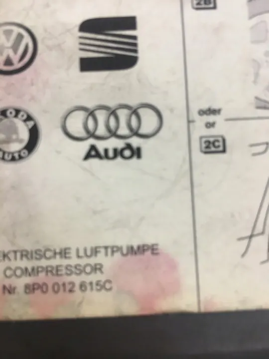 Seat Ibiza 6J Luftkompressorpump OEM 8P0012615C image 3