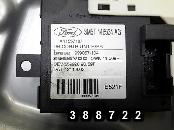 Regulador de janela Ford C Max 2004 3m51r045h22a image 6