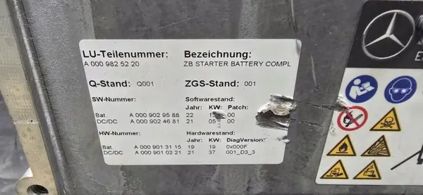 Batterie Mercedes A0009825220 - 1Ah Occasion image 5