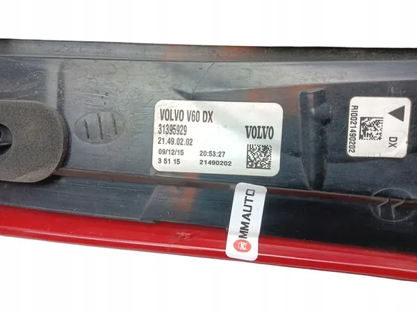 LUZ LED TRASERA DERECHA VOLVO V60 I LIFT (13-18) 31395929 image 2