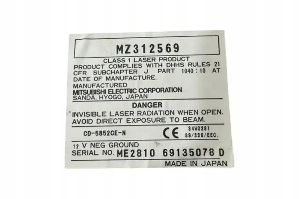 Changer CD Mitsubishi OEM ME281069135078D - Occasion image 7