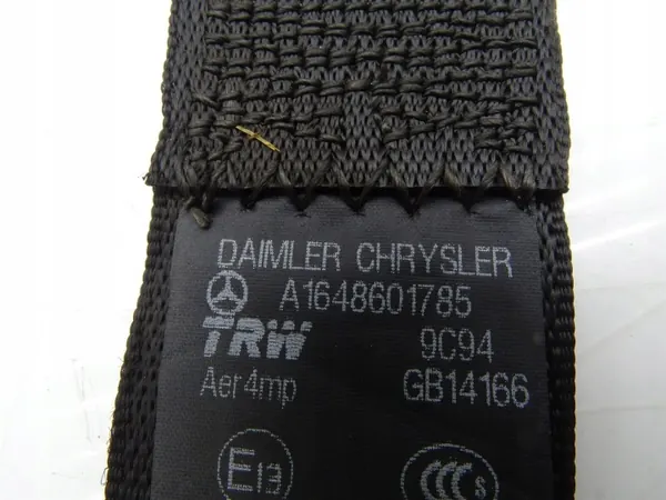 Cinturón de seguridad izquierdo delantero OEM A1648601785 Mercedes ML W164 image 5