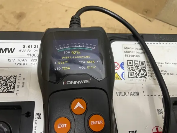 Batterie AGM OEM 9878490 12V 70Ah 720A pour BMW image 6
