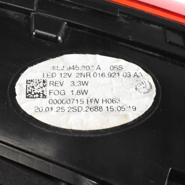 Refletor traseiro esquerdo OEM 5LJ945307A para Skoda Enyaq iV image 4