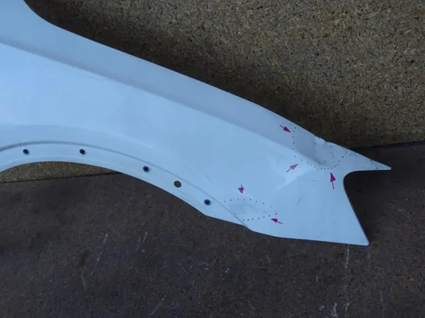 AUDI Q3 8U 11-18 Främre Höger Skärm Original LY9K image 3