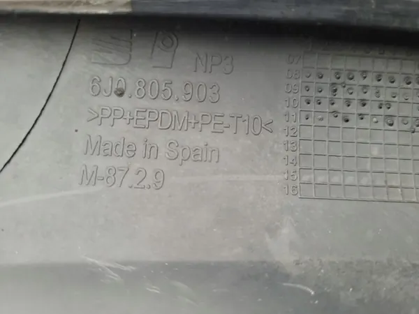 SEAT Ibiza IV | Framskärms spoiler 6J0805903 image 8