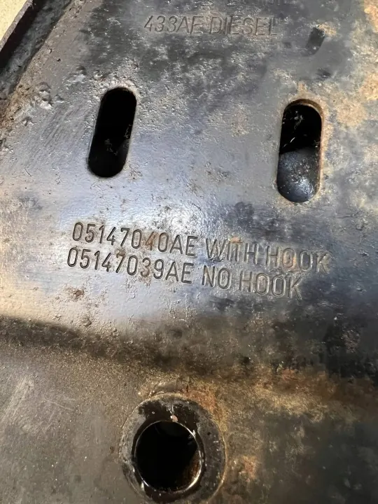 OEM 05147040AE Corredor dianteiro para Chrysler Town & Country image 3