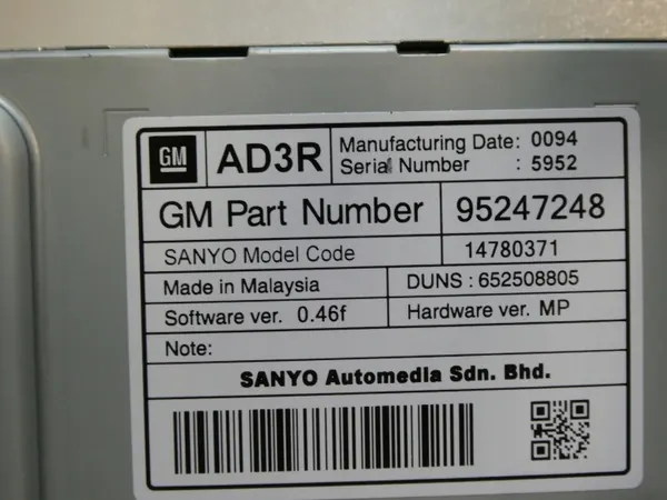 Väri näyttö OEM 95247248 Opel Mokka A:lle image 4
