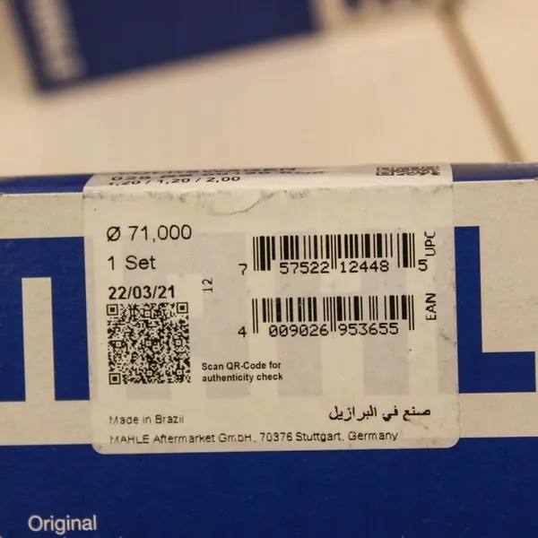 Volkswagen Polo V 6R 2016 Anel de pistão OEM image 7