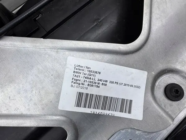 Etupuskuri Vahvistus BMW 7 Sarja 51117358796 image 3