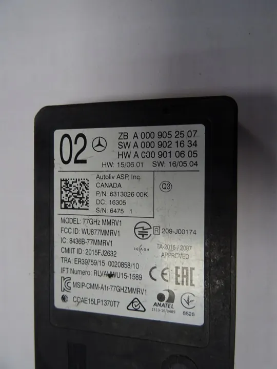 DISTRONIC Sensor Module Mercedes-Benz OE A0009052806 image 3